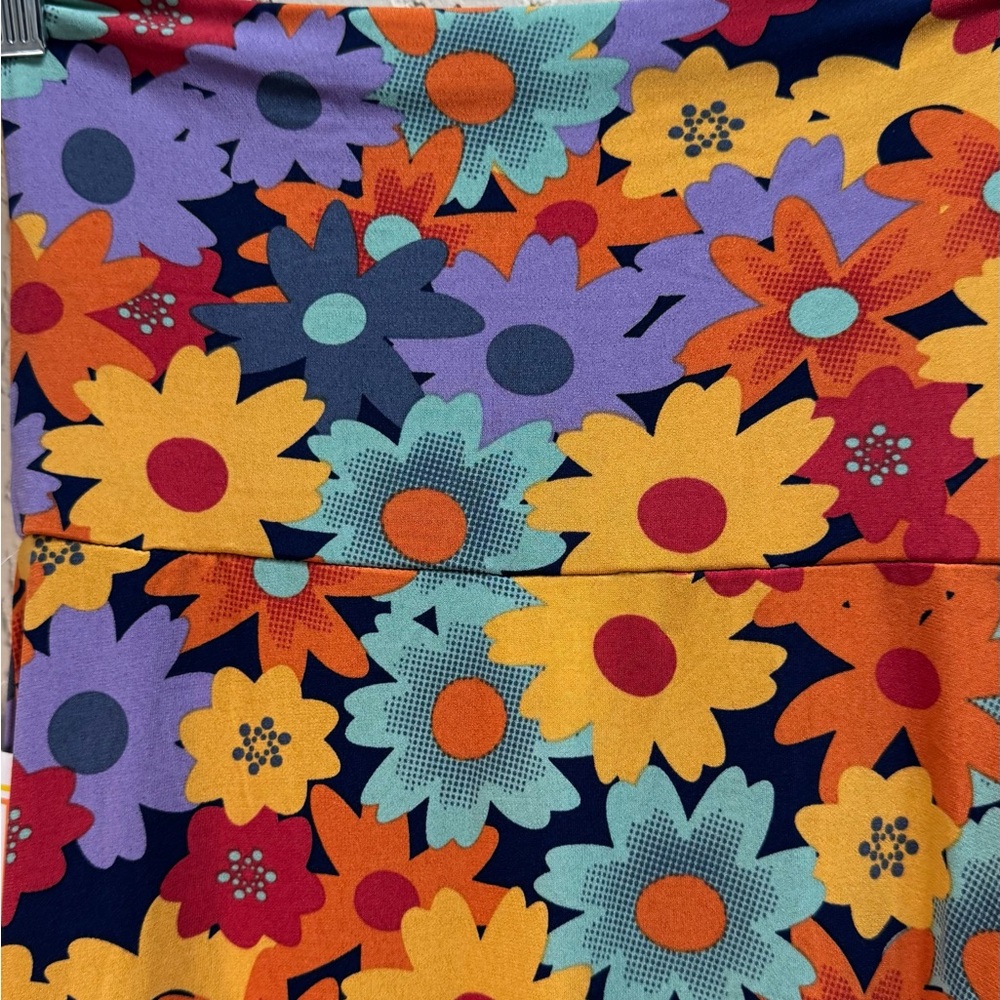 NWT LuLaRoe Maxi Skirt XXS Bright Floral Print Stretch - Picture 3 of 8